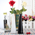 Haonai wholesale beautiful glass vase,clear crystal glass vase